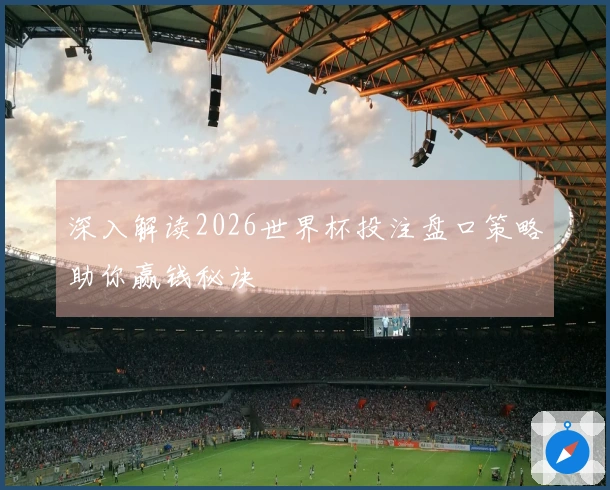 深入解读2026世界杯投注盘口策略助你赢钱秘诀